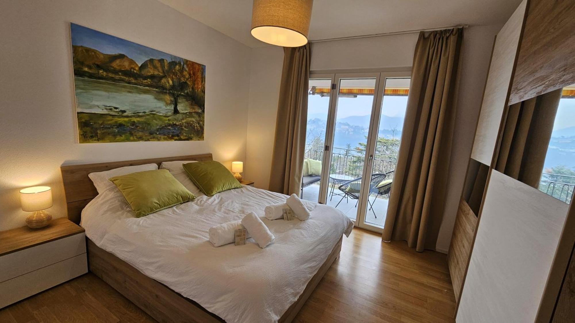 Bellavista Apartment With Free Parking 盧加諾 外观 照片