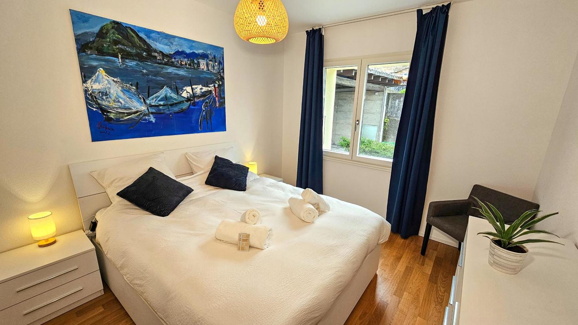 Bellavista Apartment With Free Parking 盧加諾 外观 照片